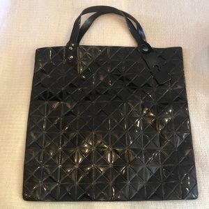 Black Geometric Tote Bag